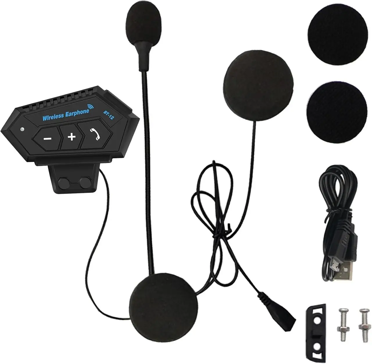 Bluetooth мотогарнітура для шолома Wireless BT12