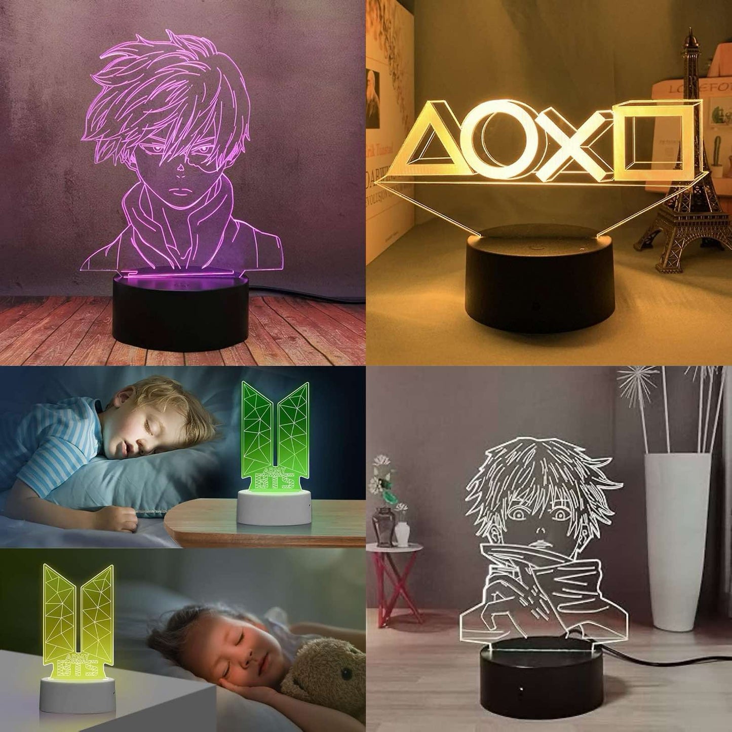 3D нічник ілюзійна лампа 11471