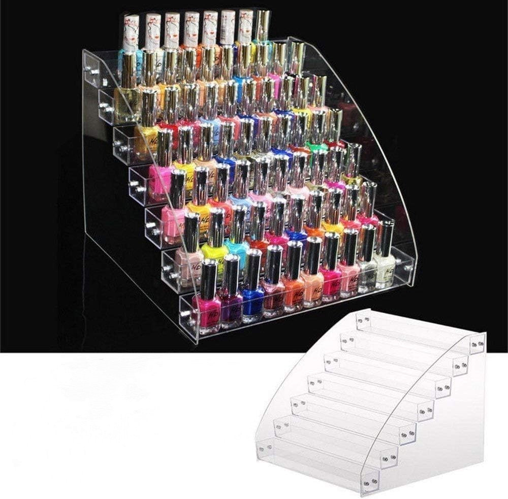7-шарова прозора акрилова стійка для лаку для нігтів